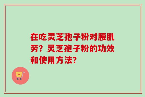 在吃灵芝孢子粉对腰肌劳？灵芝孢子粉的功效和使用方法？