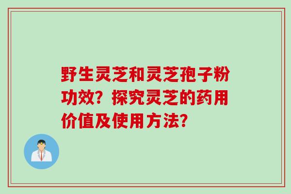 野生灵芝和灵芝孢子粉功效？探究灵芝的药用价值及使用方法？