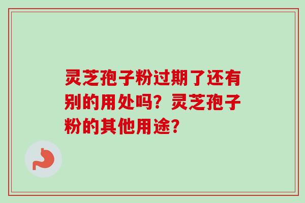 灵芝孢子粉过期了还有别的用处吗？灵芝孢子粉的其他用途？