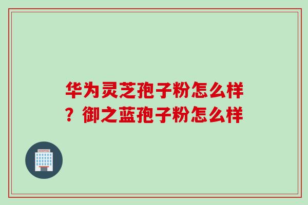 华为灵芝孢子粉怎么样？御之蓝孢子粉怎么样