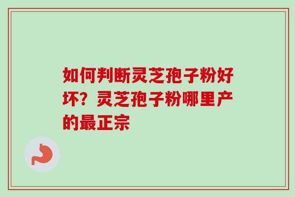 如何判断灵芝孢子粉好坏？灵芝孢子粉哪里产的最正宗