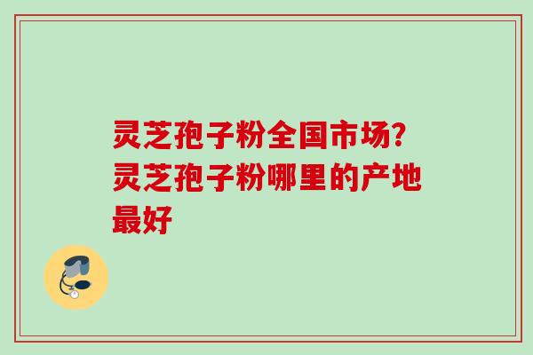 灵芝孢子粉全国市场？灵芝孢子粉哪里的产地最好