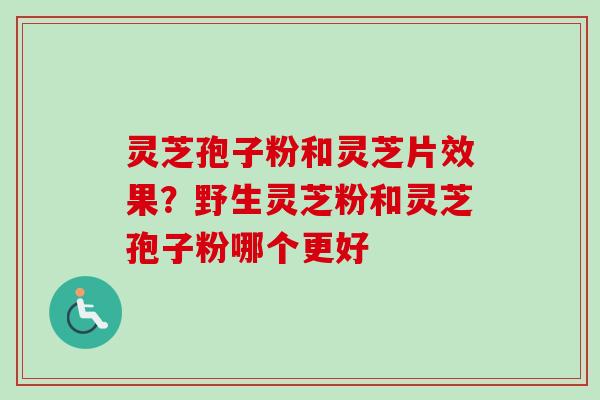 灵芝孢子粉和灵芝片效果？野生灵芝粉和灵芝孢子粉哪个更好