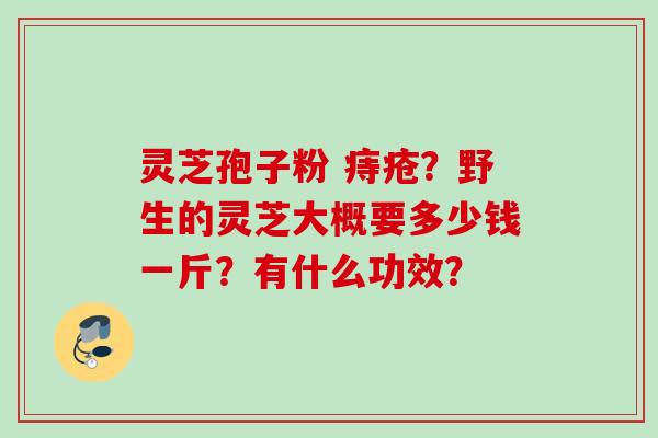 灵芝孢子粉 痔疮?野生的灵芝大概要多少钱一斤?有什么功效? 灵芝孢子粉 痔疮?野生的灵芝大概要多少钱一斤?有什么功效?