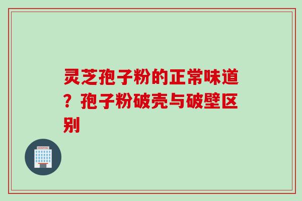 灵芝孢子粉的正常味道？孢子粉破壳与破壁区别