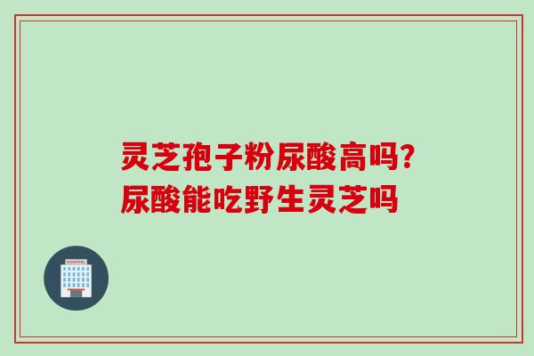 灵芝孢子粉尿酸高吗?尿酸能吃野生灵芝吗 灵芝孢子粉尿酸高吗?尿酸能吃野生灵芝吗
