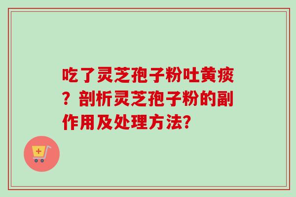 吃了灵芝孢子粉吐黄痰？剖析灵芝孢子粉的副作用及处理方法？