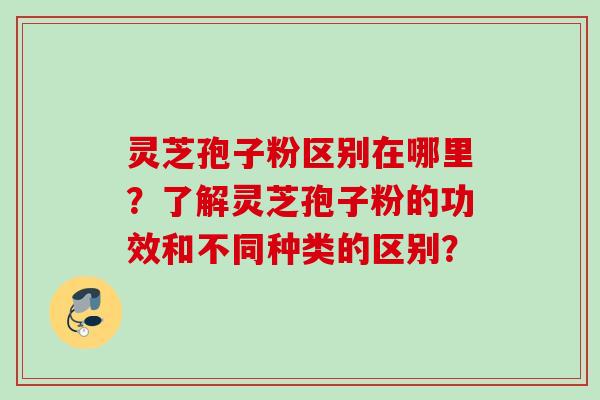 灵芝孢子粉区别在哪里？了解灵芝孢子粉的功效和不同种类的区别？