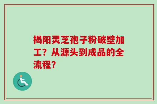 揭阳灵芝孢子粉破壁加工？从源头到成品的全流程？