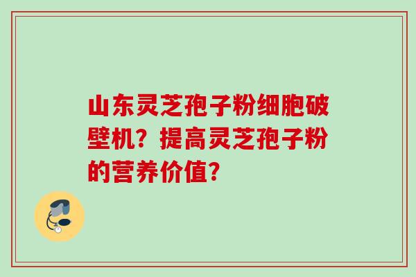 山东灵芝孢子粉细胞破壁机?提高灵芝孢子粉的营养价值? 山东灵芝孢子粉细胞破壁机?提高灵芝孢子粉的营养价值?