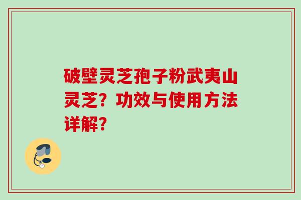 破壁灵芝孢子粉武夷山灵芝？功效与使用方法详解？