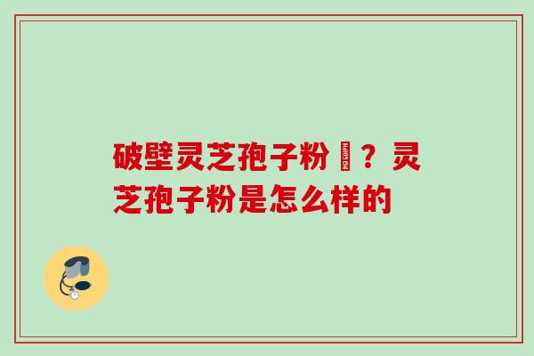 破壁灵芝孢子粉晈？灵芝孢子粉是怎么样的