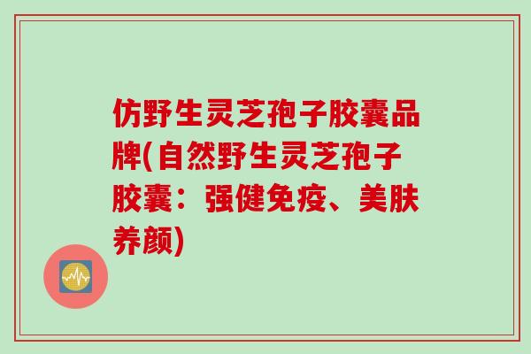 仿野生灵芝孢子胶囊品牌(自然野生灵芝孢子胶囊：强健免疫、美肤养颜)