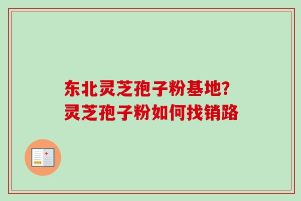 东北灵芝孢子粉基地？灵芝孢子粉如何找销路