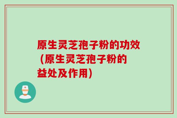 原生灵芝孢子粉的功效 (原生灵芝孢子粉的益处及作用)