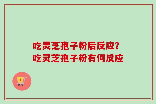 吃灵芝孢子粉后反应？吃灵芝孢子粉有何反应