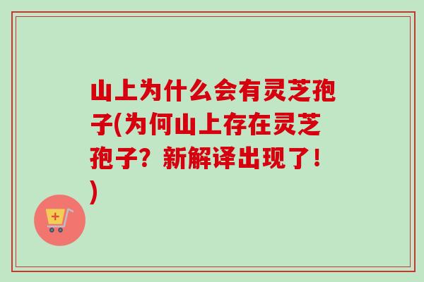 山上为什么会有灵芝孢子(为何山上存在灵芝孢子？新解译出现了！)