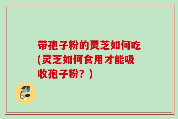 带孢子粉的灵芝如何吃(灵芝如何食用才能吸收孢子粉？)