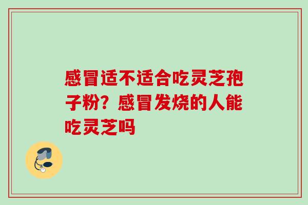 感冒适不适合吃灵芝孢子粉？感冒发烧的人能吃灵芝吗