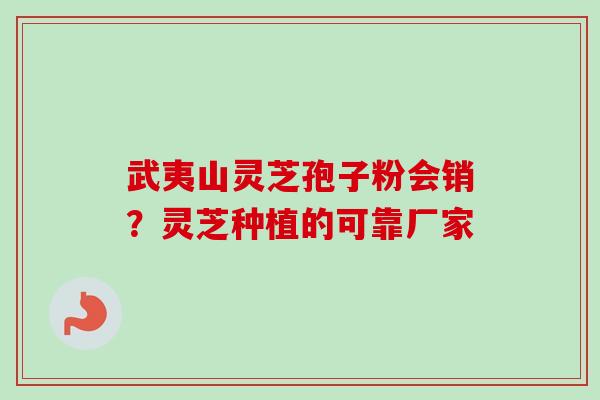 武夷山灵芝孢子粉会销？灵芝种植的可靠厂家