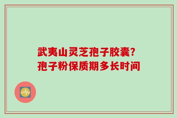 武夷山灵芝孢子胶囊？孢子粉保质期多长时间