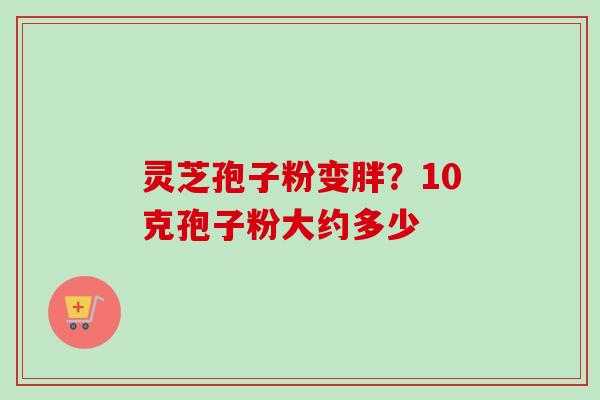 灵芝孢子粉变胖？10克孢子粉大约多少