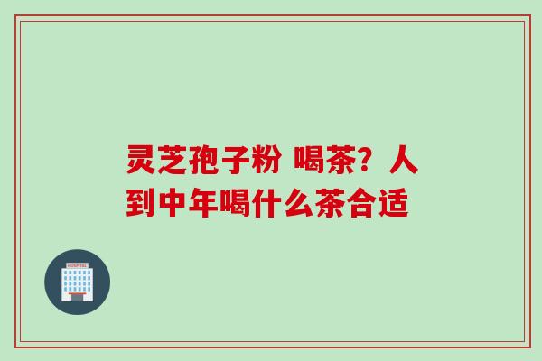 灵芝孢子粉 喝茶？人到中年喝什么茶合适