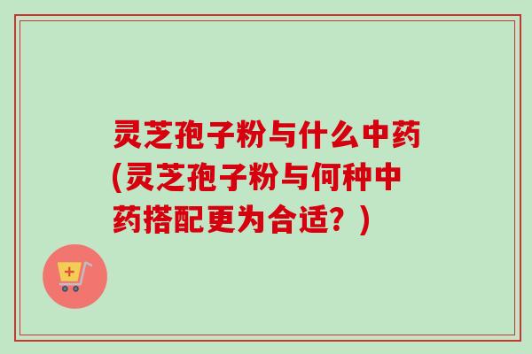 灵芝孢子粉与什么中药(灵芝孢子粉与何种中药搭配更为合适？)