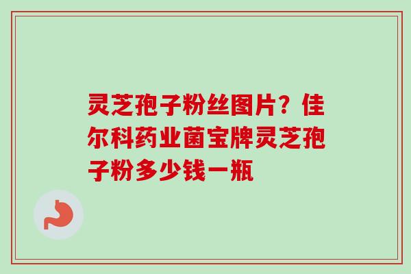 灵芝孢子粉丝图片？佳尔科药业菌宝牌灵芝孢子粉多少钱一瓶