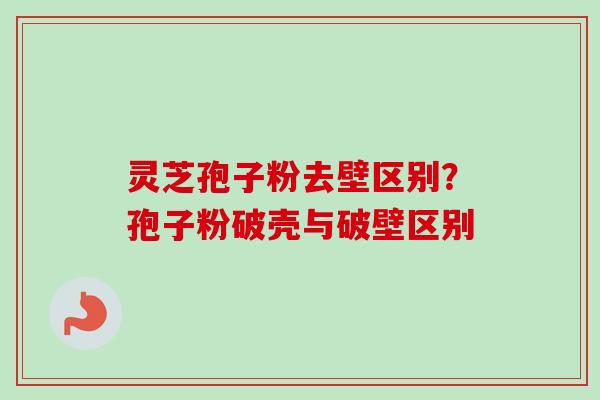 灵芝孢子粉去壁区别？孢子粉破壳与破壁区别
