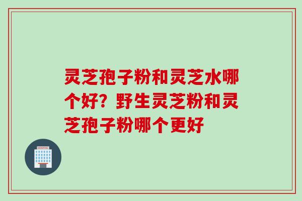灵芝孢子粉和灵芝水哪个好？野生灵芝粉和灵芝孢子粉哪个更好
