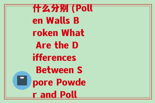 破壁孢子粉和孢子粉有什么分别 (Pollen Walls Broken What Are the Differences Between Spore Powder and Pollen Powder)