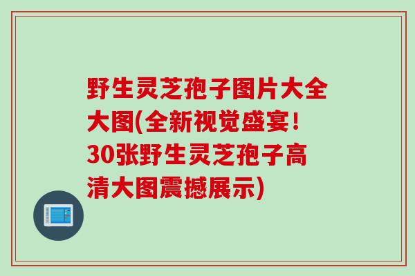 野生灵芝孢子图片大全大图(全新视觉盛宴！30张野生灵芝孢子高清大图震撼展示)