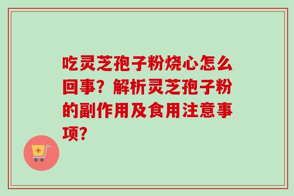 吃灵芝孢子粉烧心怎么回事?解析灵芝孢子粉的副作用及食用注意事项? 吃灵芝孢子粉烧心怎么回事?解析灵芝孢子粉的副作用及食用注意事项?