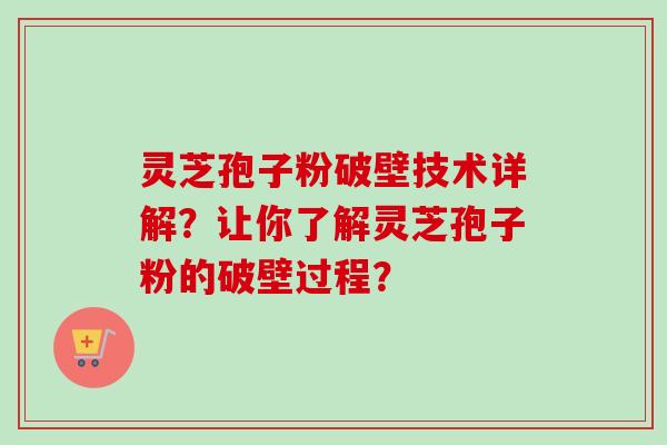 灵芝孢子粉破壁技术详解？让你了解灵芝孢子粉的破壁过程？