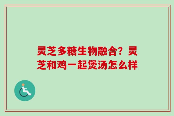 灵芝多糖生物融合？灵芝和鸡一起煲汤怎么样