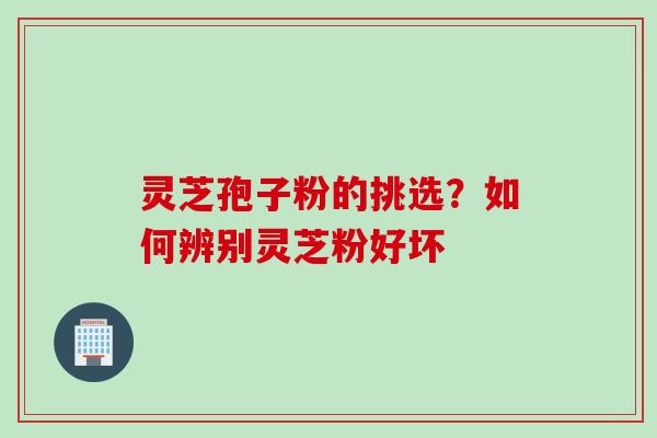 灵芝孢子粉的挑选？如何辨别灵芝粉好坏