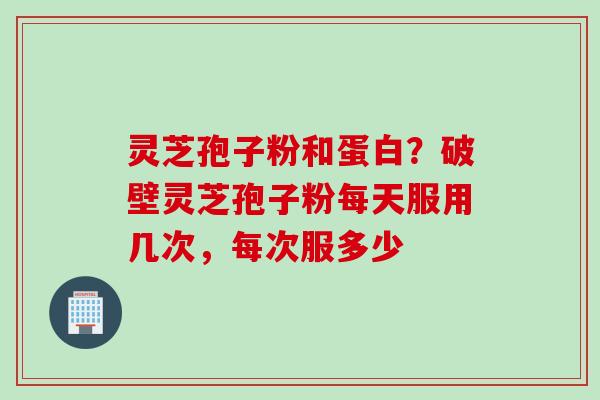 灵芝孢子粉和蛋白？破壁灵芝孢子粉每天服用几次，每次服多少