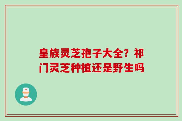 皇族灵芝孢子大全?祁门灵芝种植还是野生吗 皇族灵芝孢子大全?祁门灵芝种植还是野生吗