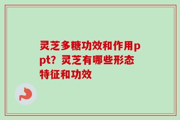 灵芝多糖功效和作用ppt？灵芝有哪些形态特征和功效