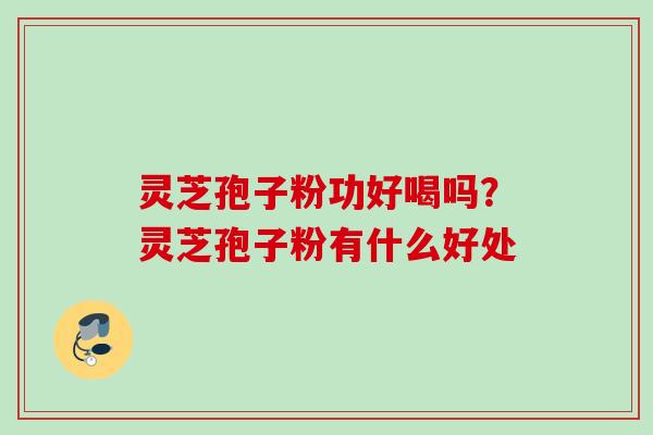 灵芝孢子粉功好喝吗？灵芝孢子粉有什么好处