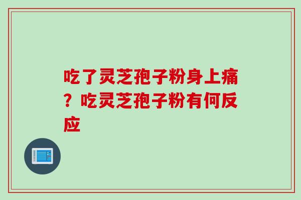 吃了灵芝孢子粉身上痛？吃灵芝孢子粉有何反应