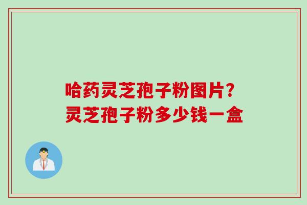 哈药灵芝孢子粉图片？灵芝孢子粉多少钱一盒