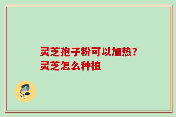 灵芝孢子粉可以加热?灵芝怎么种植 灵芝孢子粉可以加热?灵芝怎么种植