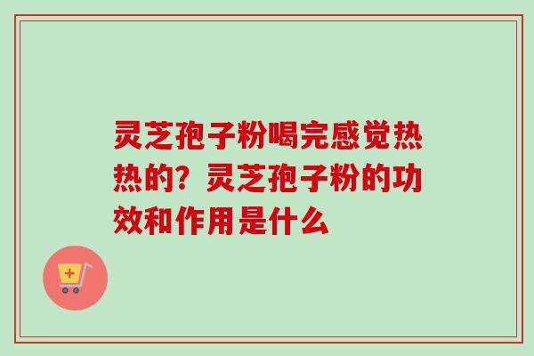灵芝孢子粉喝完感觉热热的？灵芝孢子粉的功效和作用是什么
