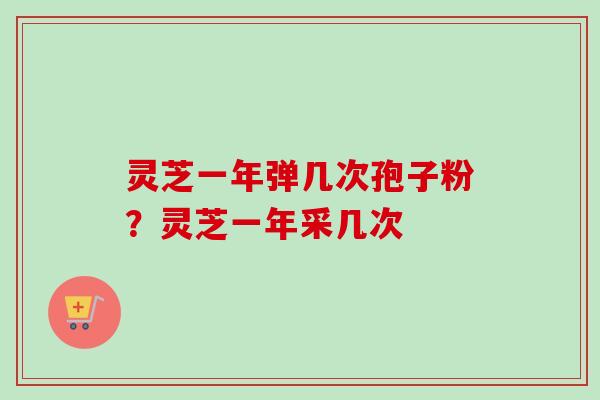 灵芝一年弹几次孢子粉？灵芝一年采几次
