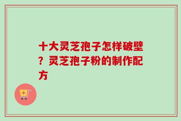 十大灵芝孢子怎样破壁？灵芝孢子粉的制作配方