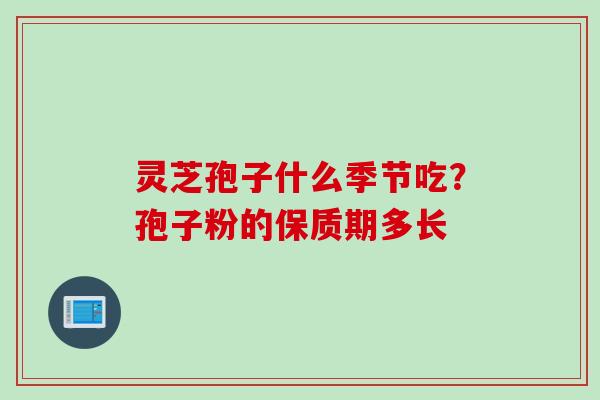 灵芝孢子什么季节吃？孢子粉的保质期多长