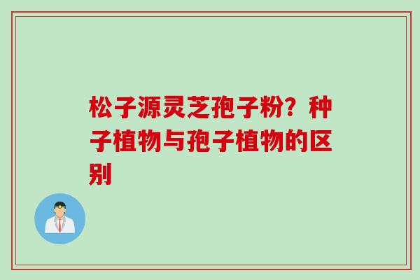 松子源灵芝孢子粉？种子植物与孢子植物的区别
