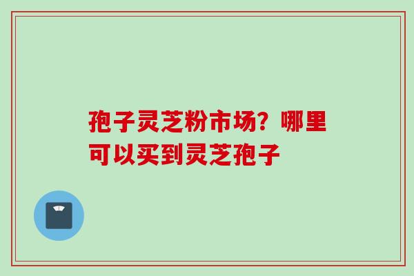 孢子灵芝粉市场？哪里可以买到灵芝孢子